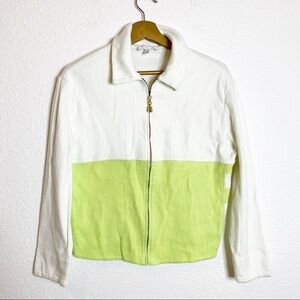 St. John Sport by Marie Gray- Green Cotton Sweater